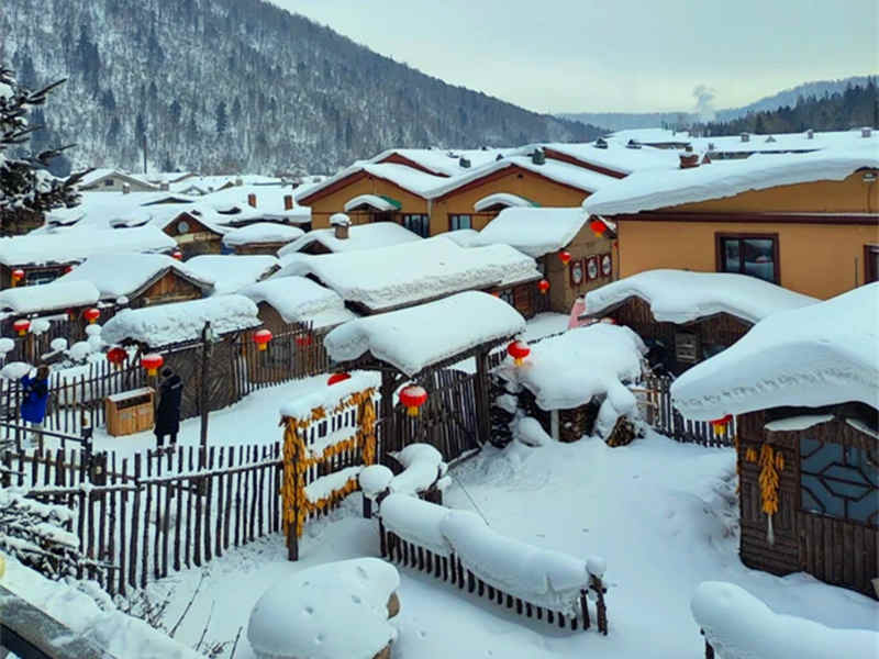 吉林黑龙江 哈尔滨 神秘中朝边境 亚布力高山滑雪 雪韵大街 镜泊湖蓝冰 长白山天池 双飞7日游